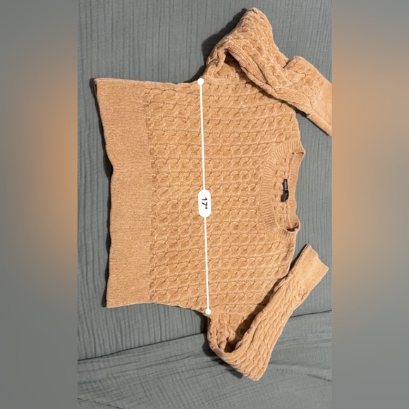 Mustard colored crop top sweater size medium - Picture 5 of 7